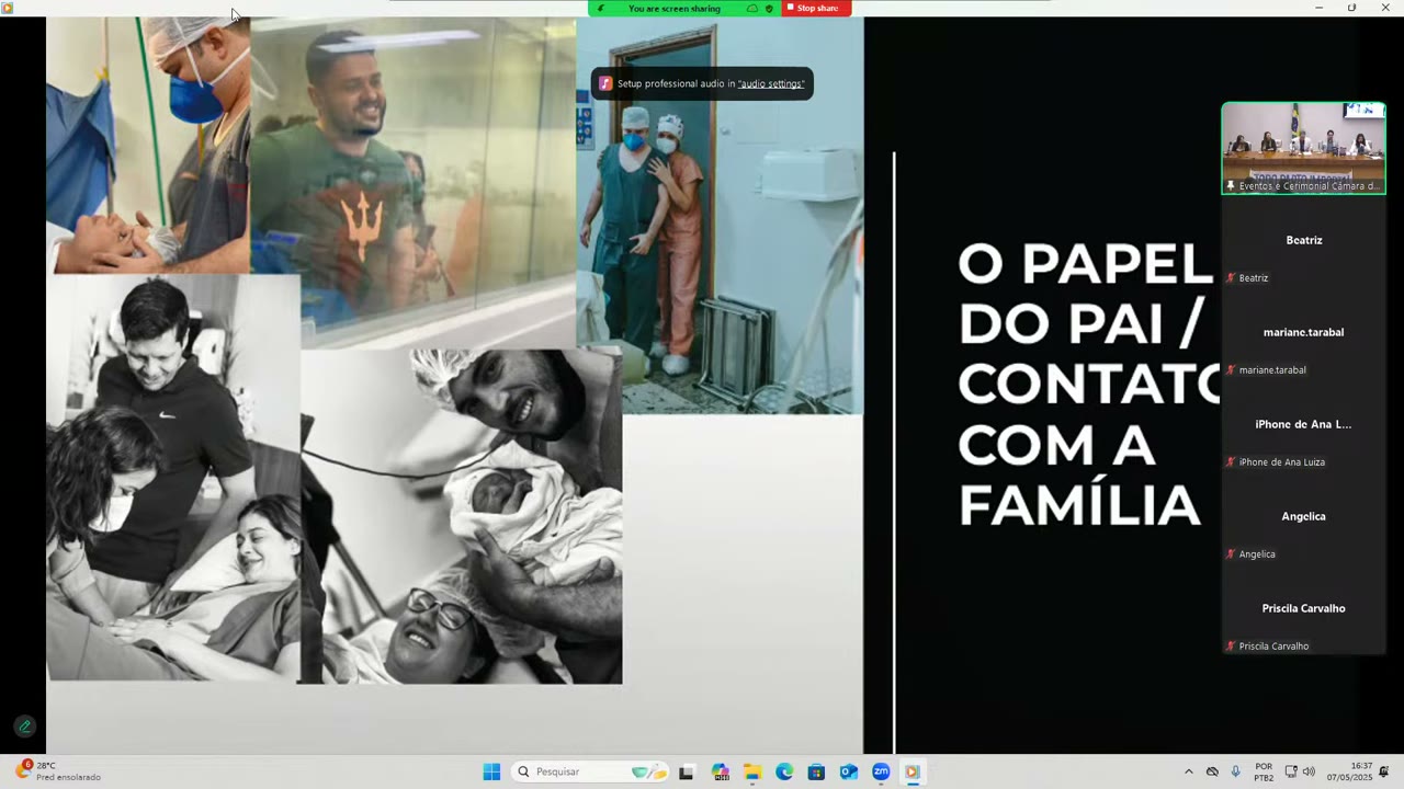 Vídeo do evento em 30:32