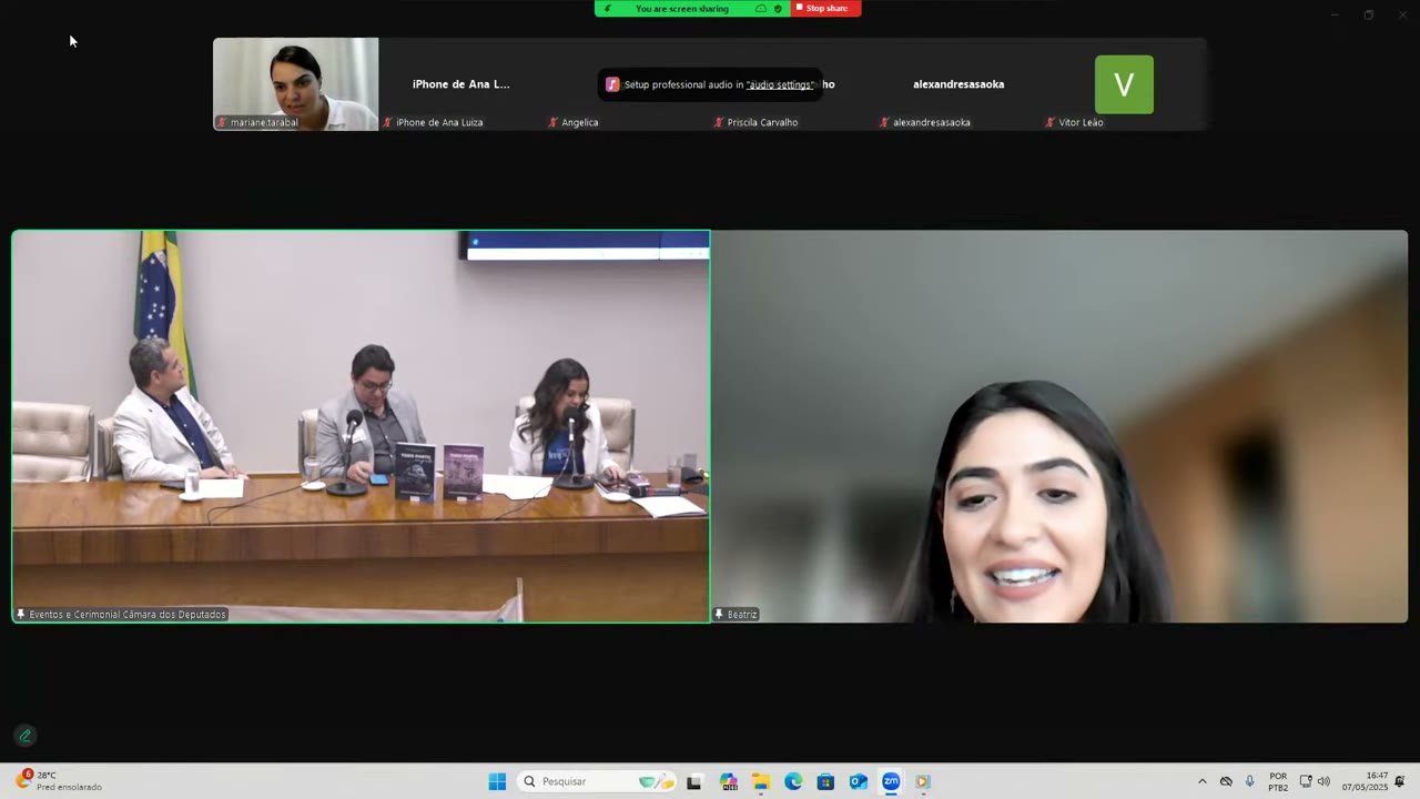 Vídeo do evento em 40:24