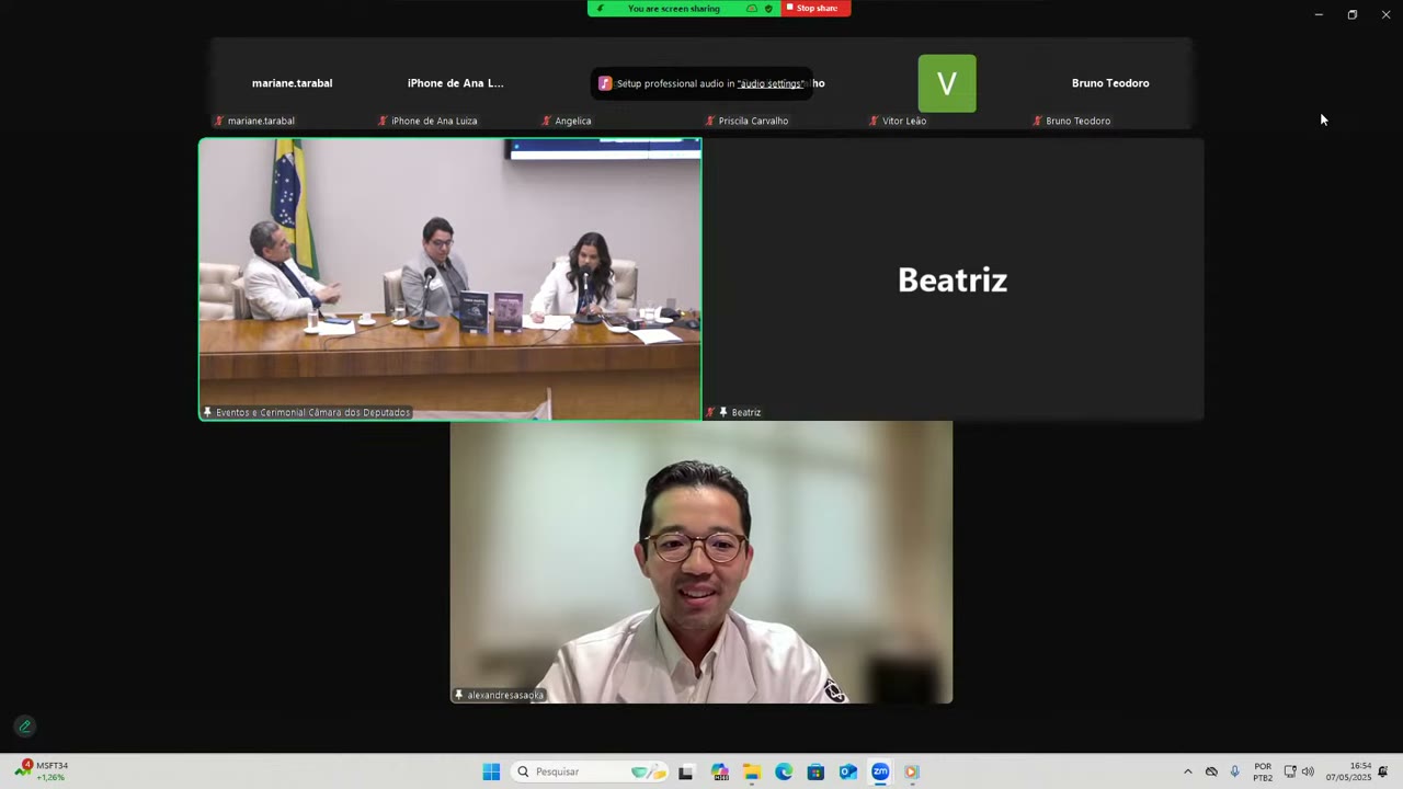 Vídeo do evento em 47:33