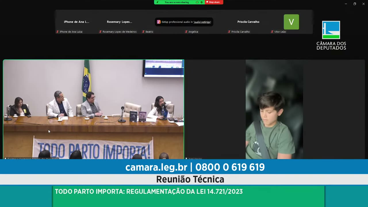 Vídeo do evento em 1:03:04