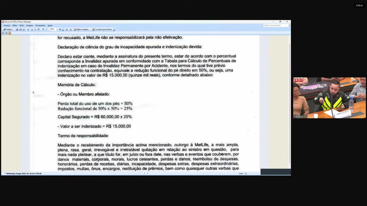 Vídeo do evento em 2:18:50