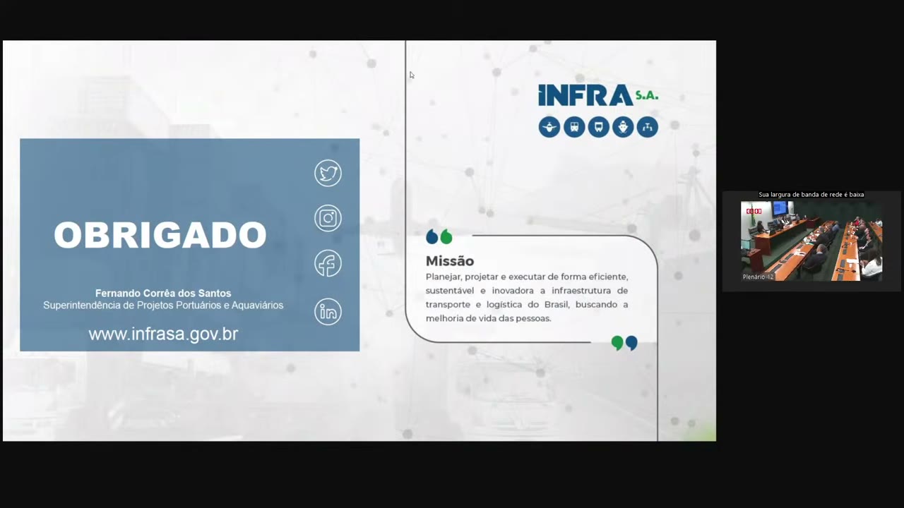 Vídeo do evento em 19:45
