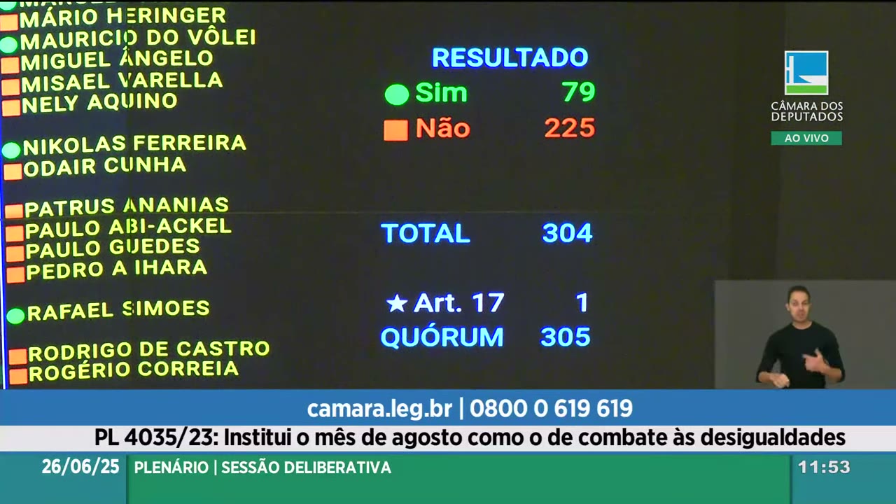 Vídeo do evento em 8:27