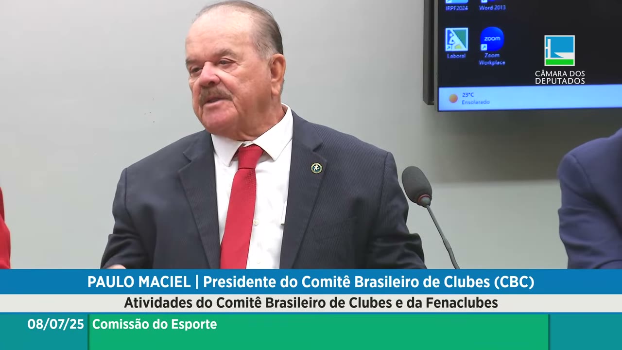 Vídeo do evento em 1:09:41