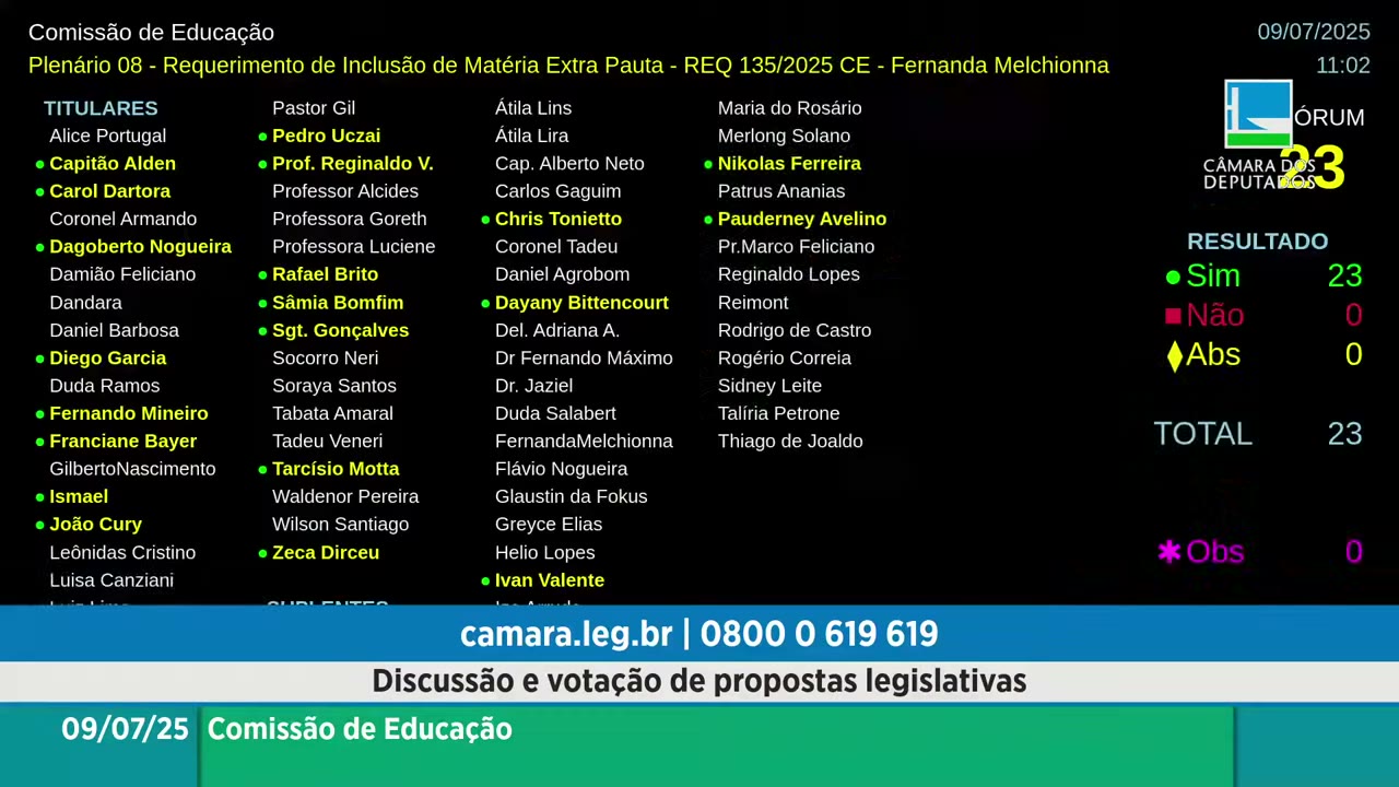 Vídeo do evento em 29:47