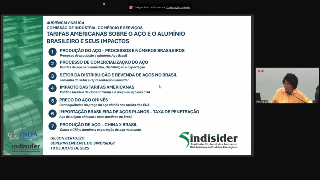 Vídeo do evento em 1:37:09