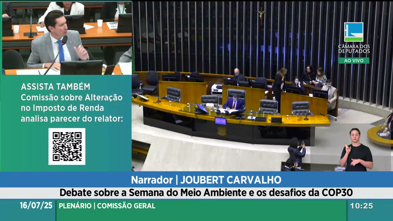 Vídeo do evento em 1:01:54
