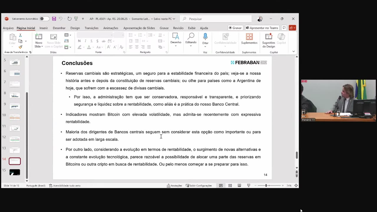 Vídeo do evento em 1:15:23