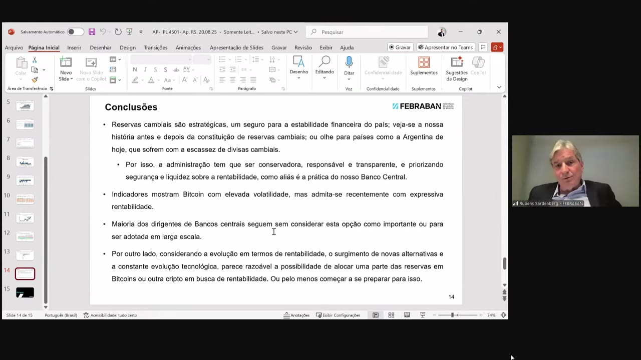 Vídeo do evento em 1:15:33