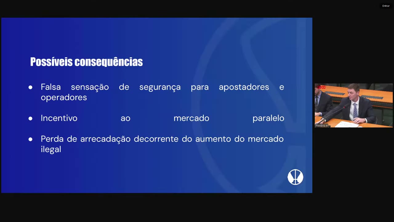 Vídeo do evento em 33:46