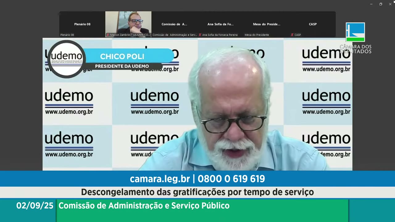 Vídeo do evento em 38:24