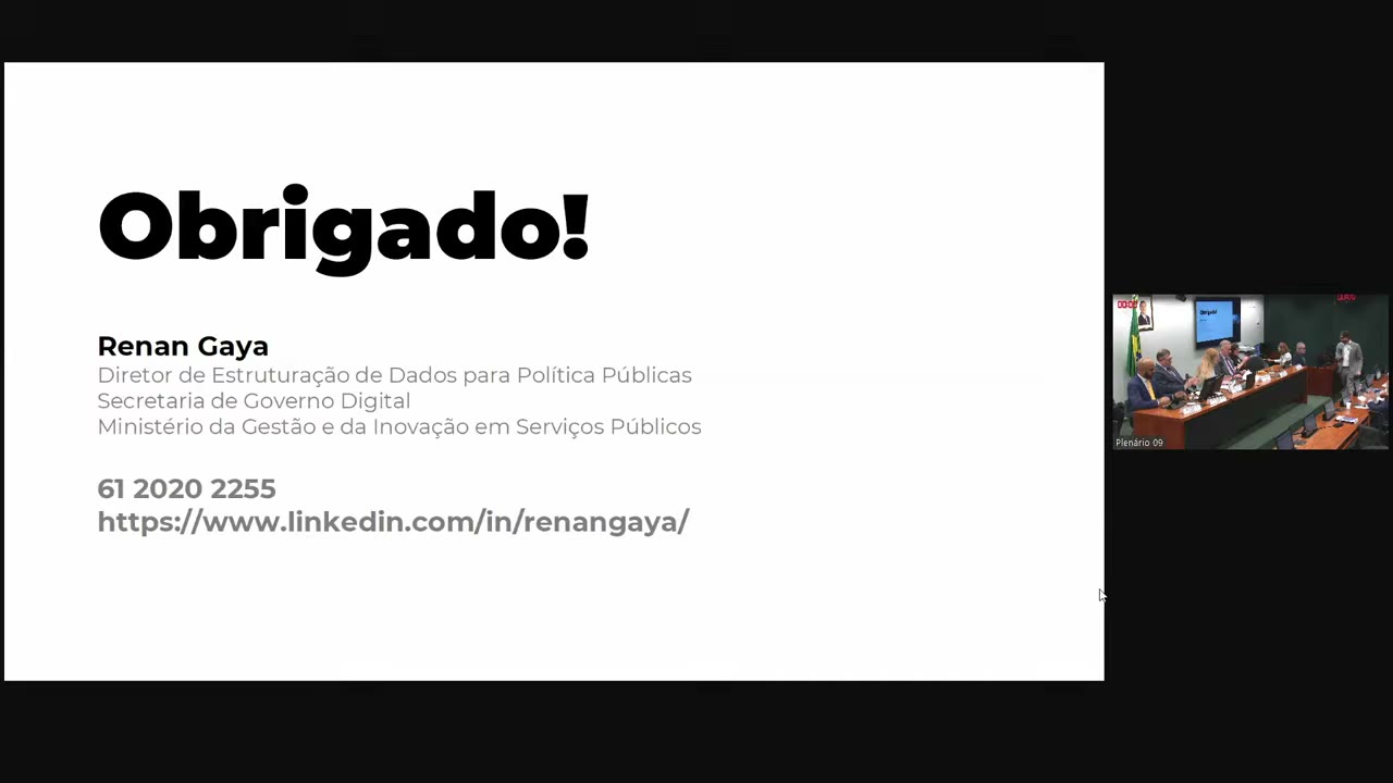 Vídeo do evento em 20:05