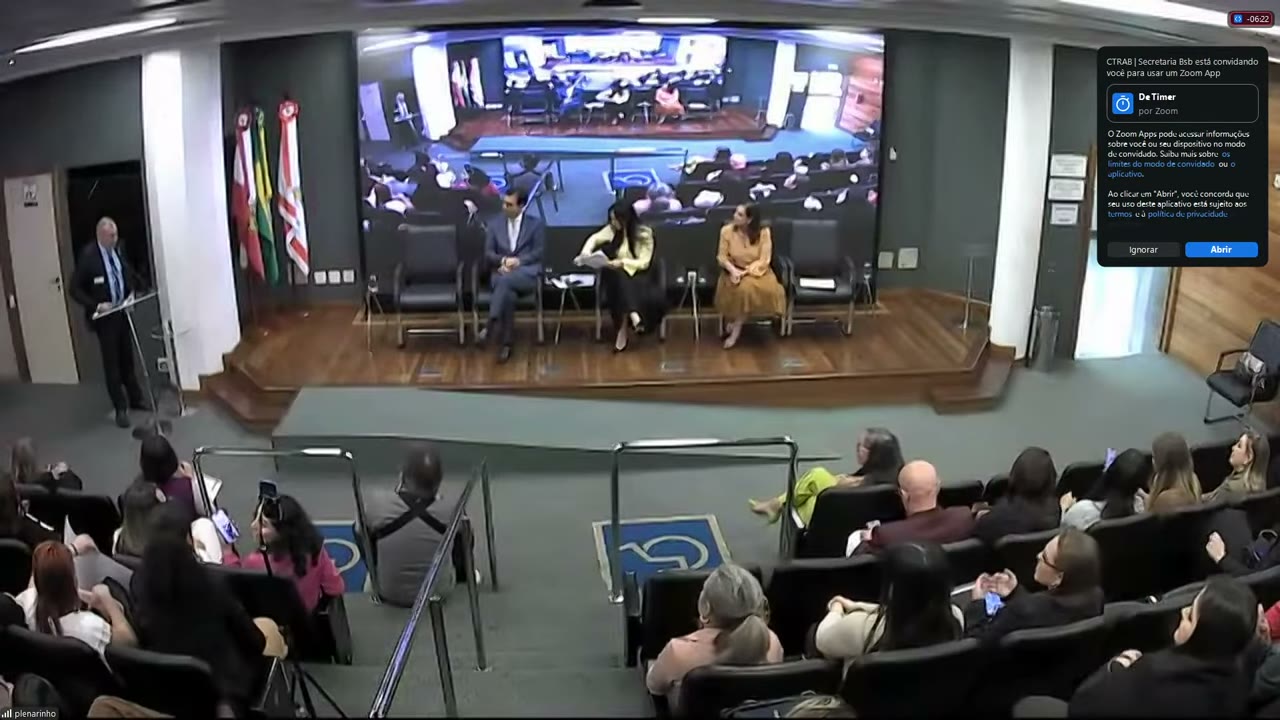 Vídeo do evento em 1:22:12