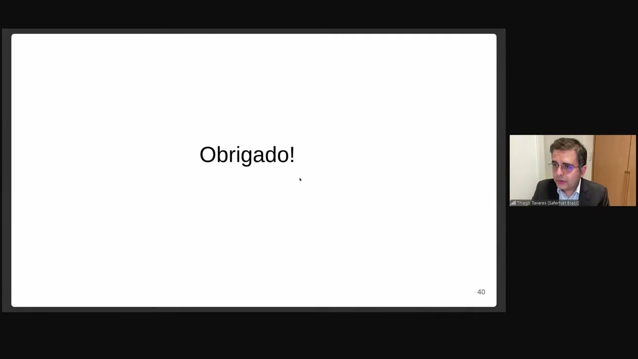 Vídeo do evento em 2:49:28
