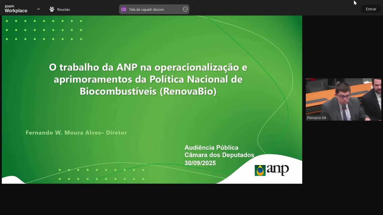 Vídeo do evento em 1:19:52
