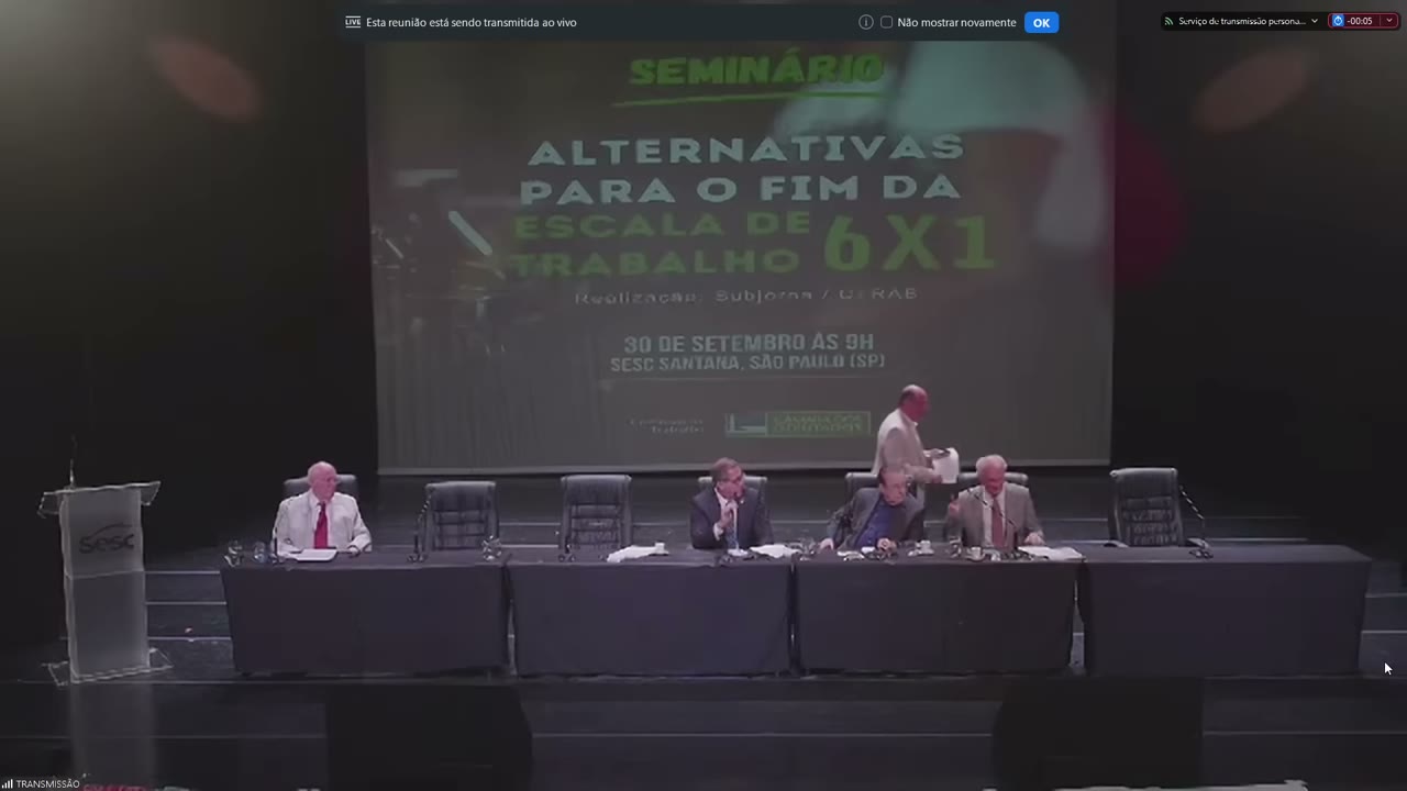 Vídeo do evento em 52:47