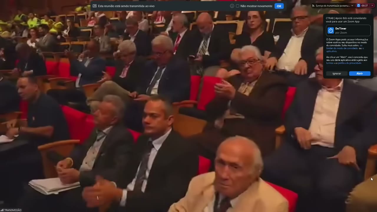 Vídeo do evento em 1:01:30