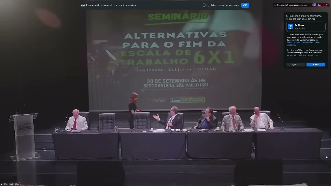 Vídeo do evento em 1:19:07