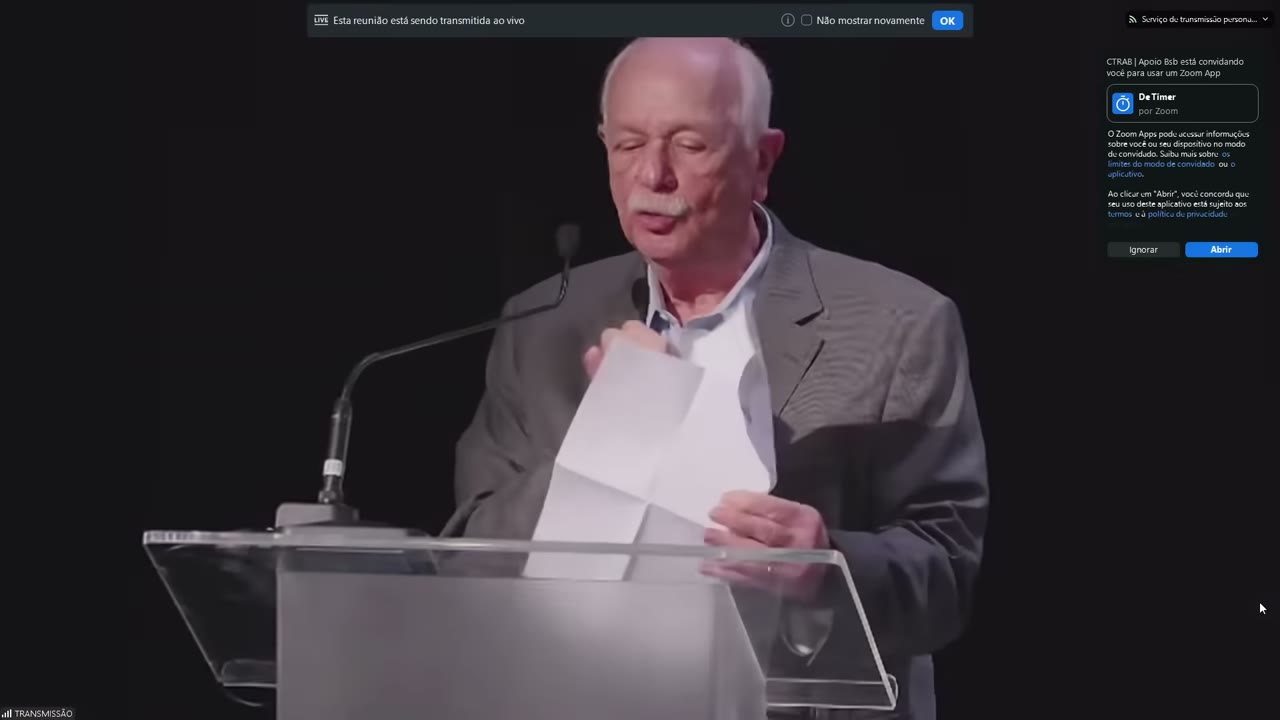 Vídeo do evento em 1:30:29