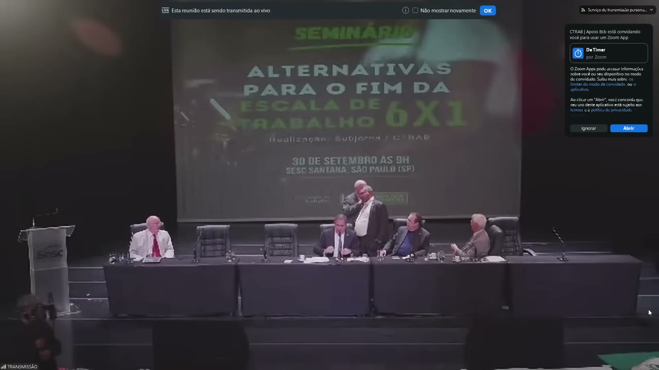 Vídeo do evento em 1:52:13
