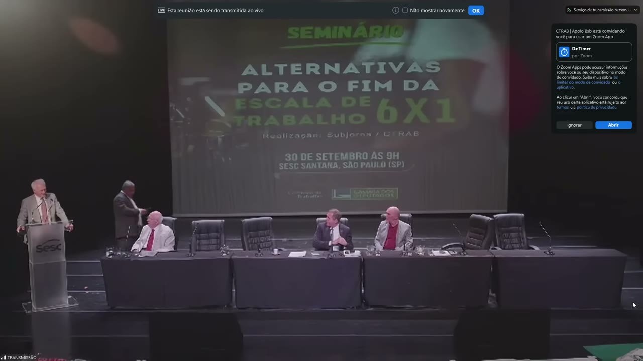 Vídeo do evento em 2:44:25