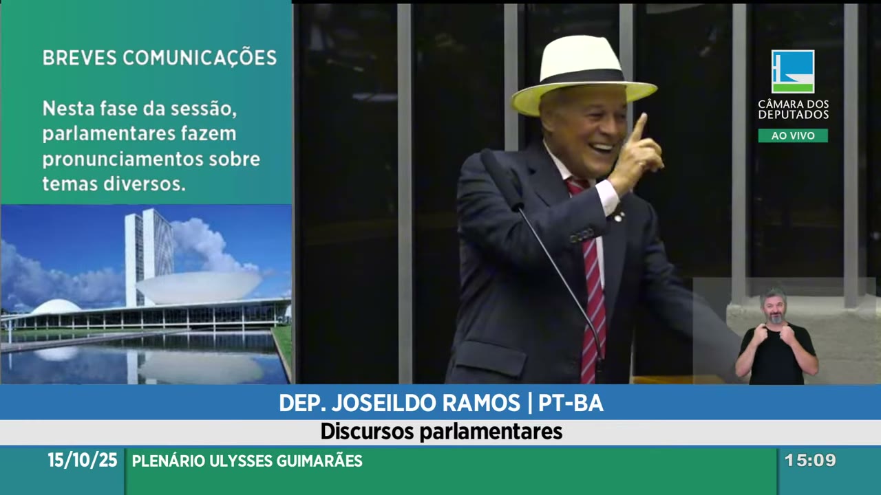 Vídeo do evento em 1:07:35