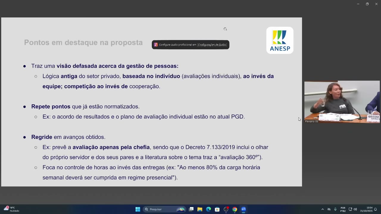 Vídeo do evento em 13:58