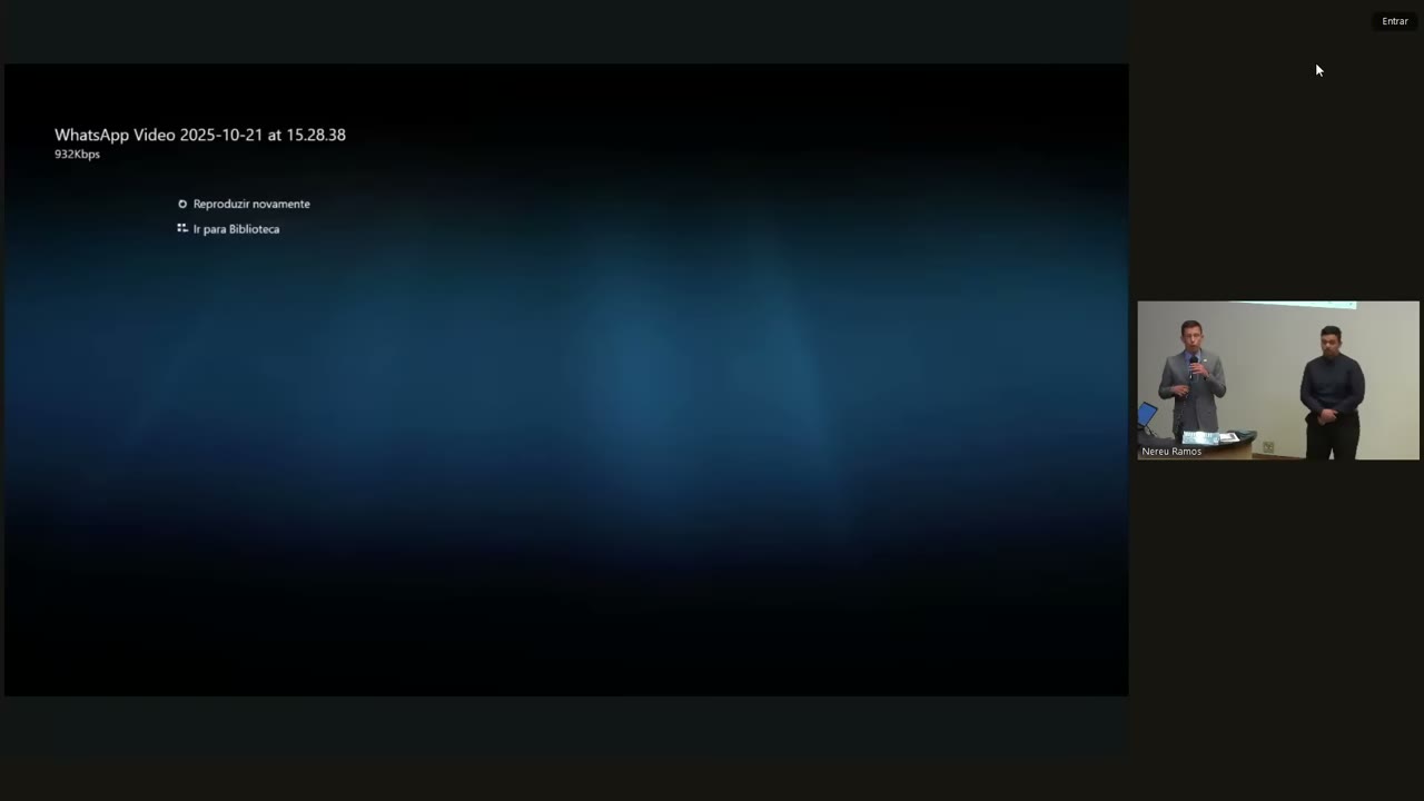Vídeo do evento em 2:00:20