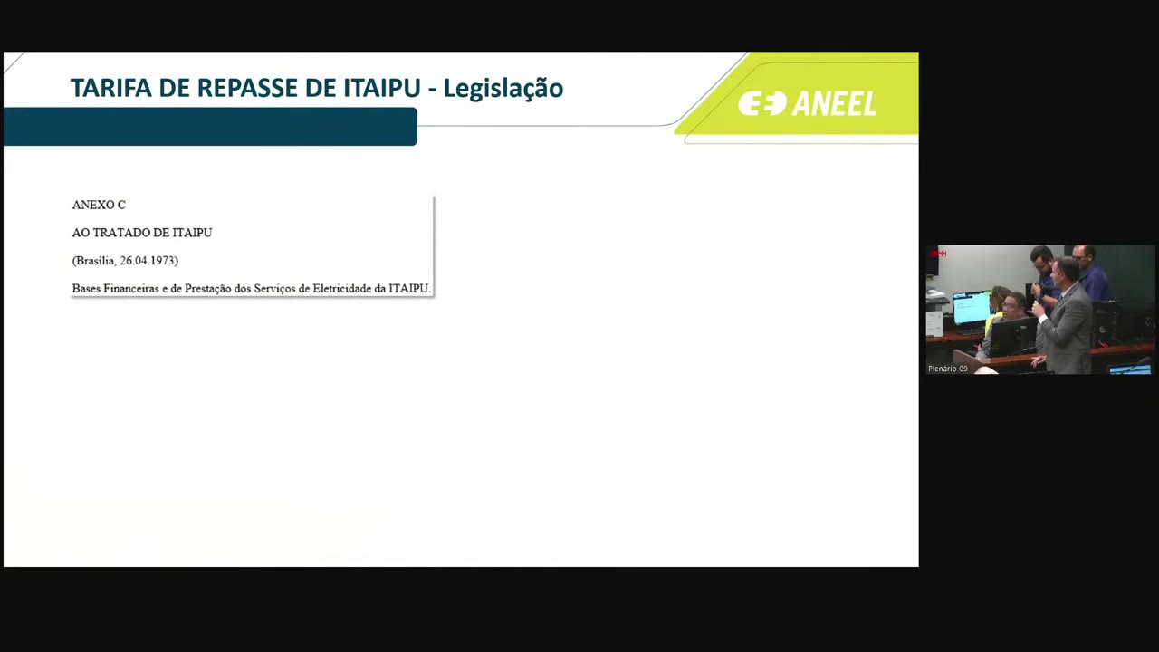 Vídeo do evento em 46:25