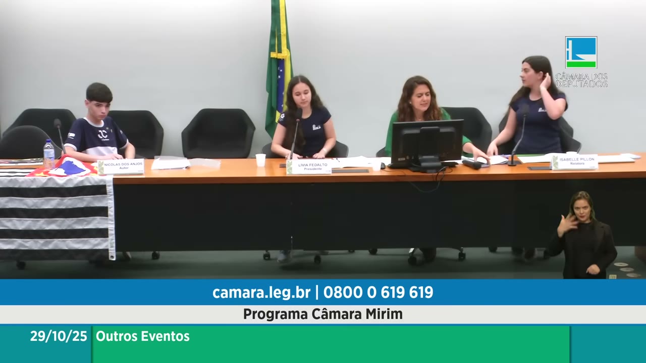 Vídeo do evento em 1:00:26