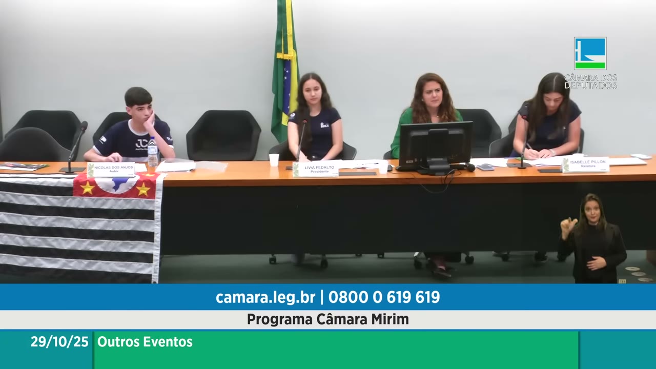 Vídeo do evento em 1:25:35