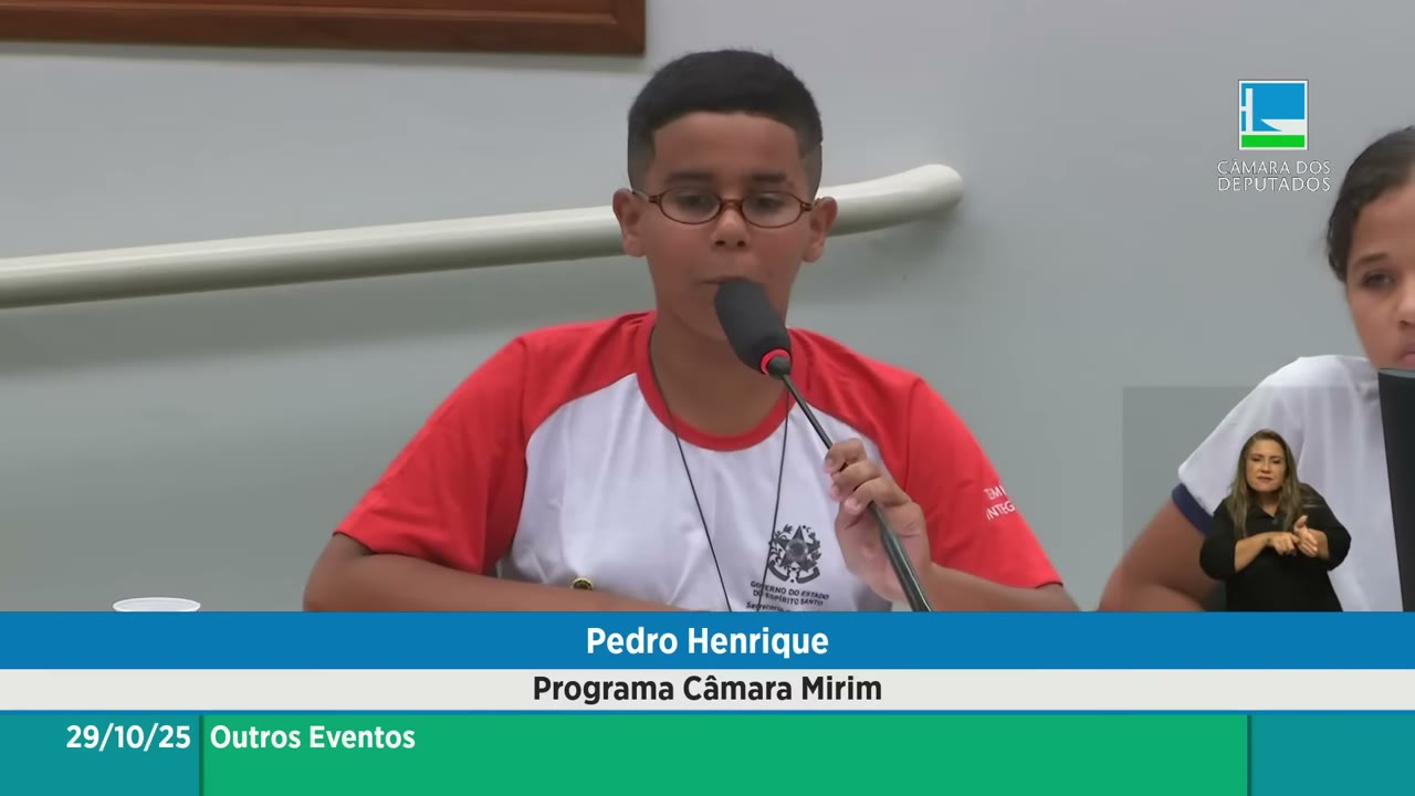 Vídeo do evento em 1:01:14