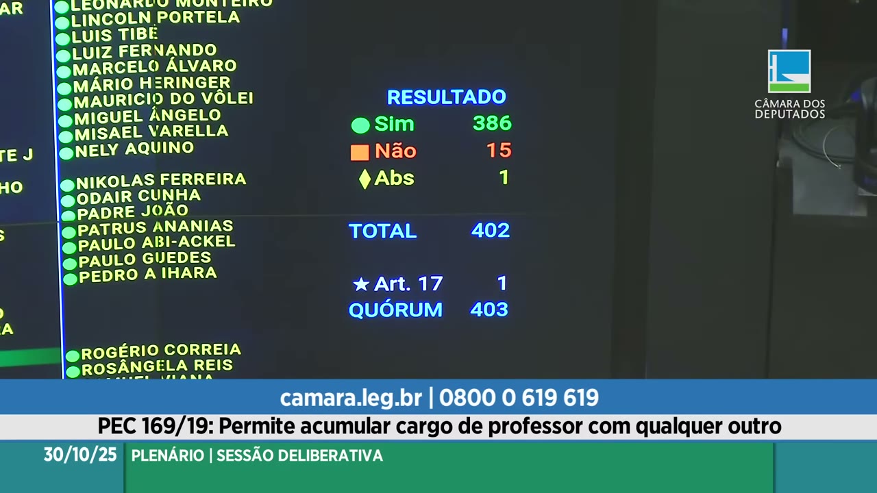 Vídeo do evento em 18:58