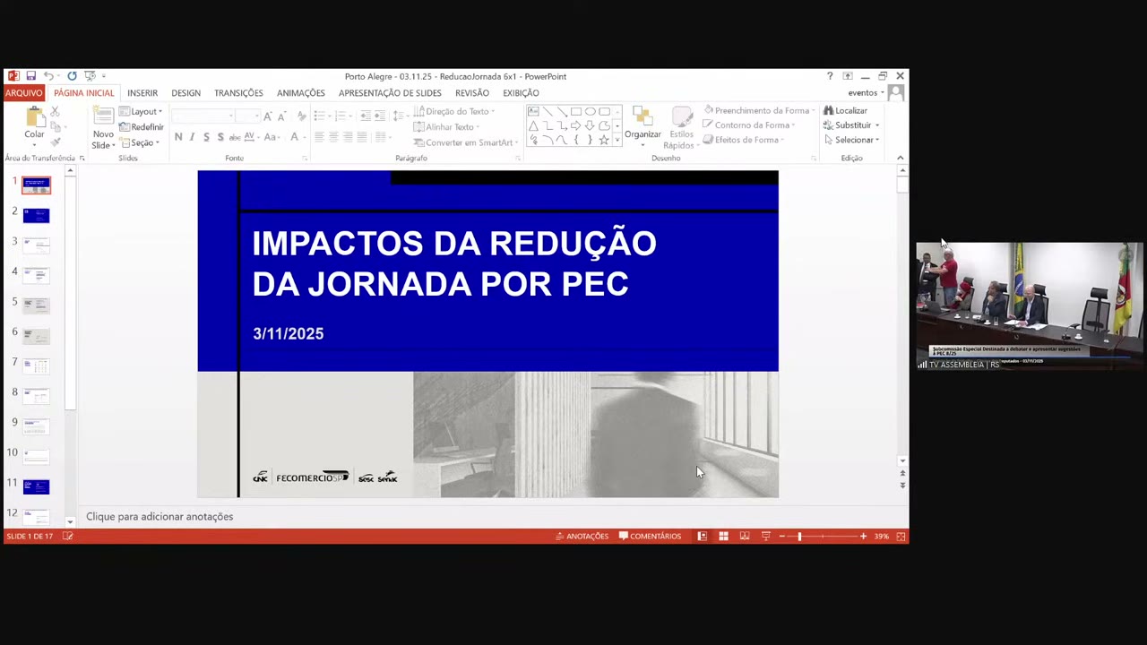 Vídeo do evento em 51:58