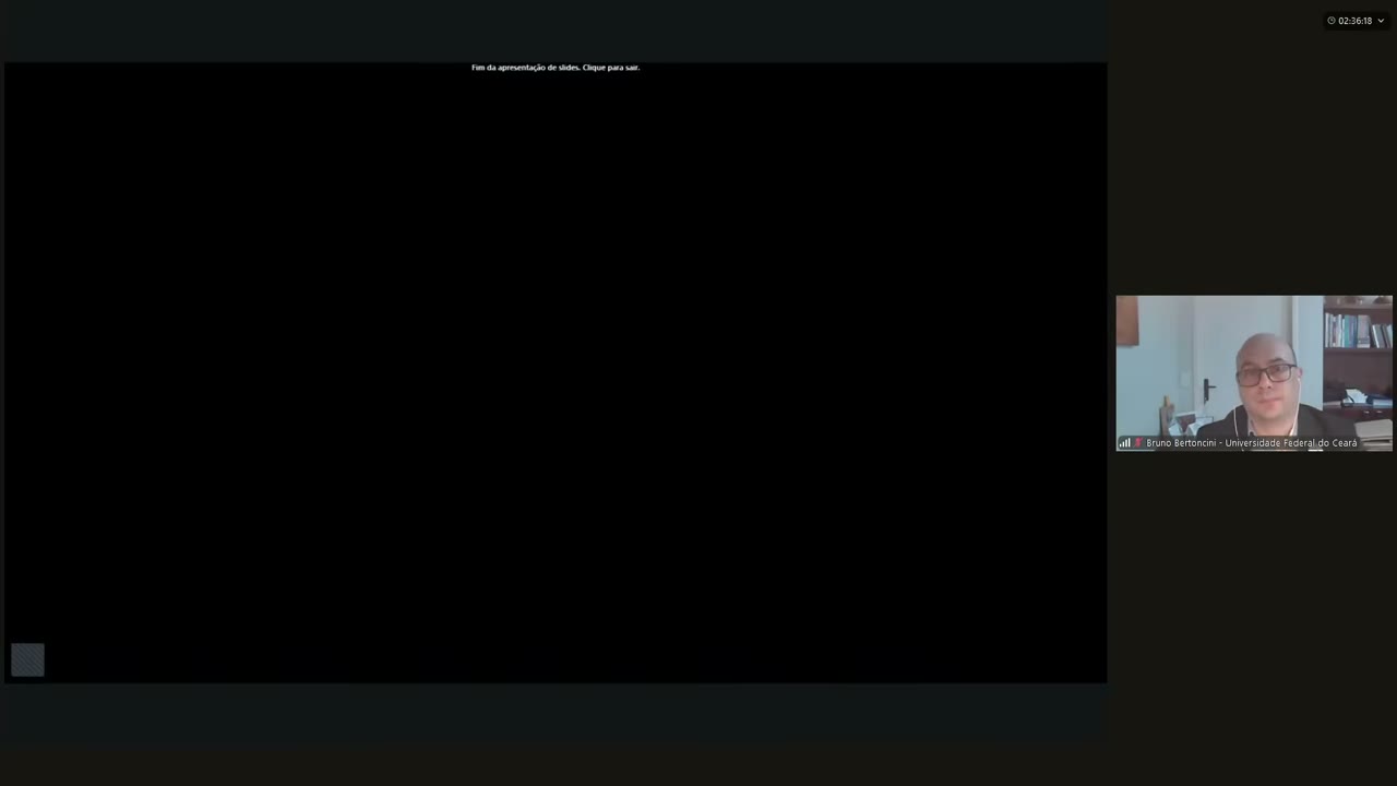 Vídeo do evento em 2:02:00