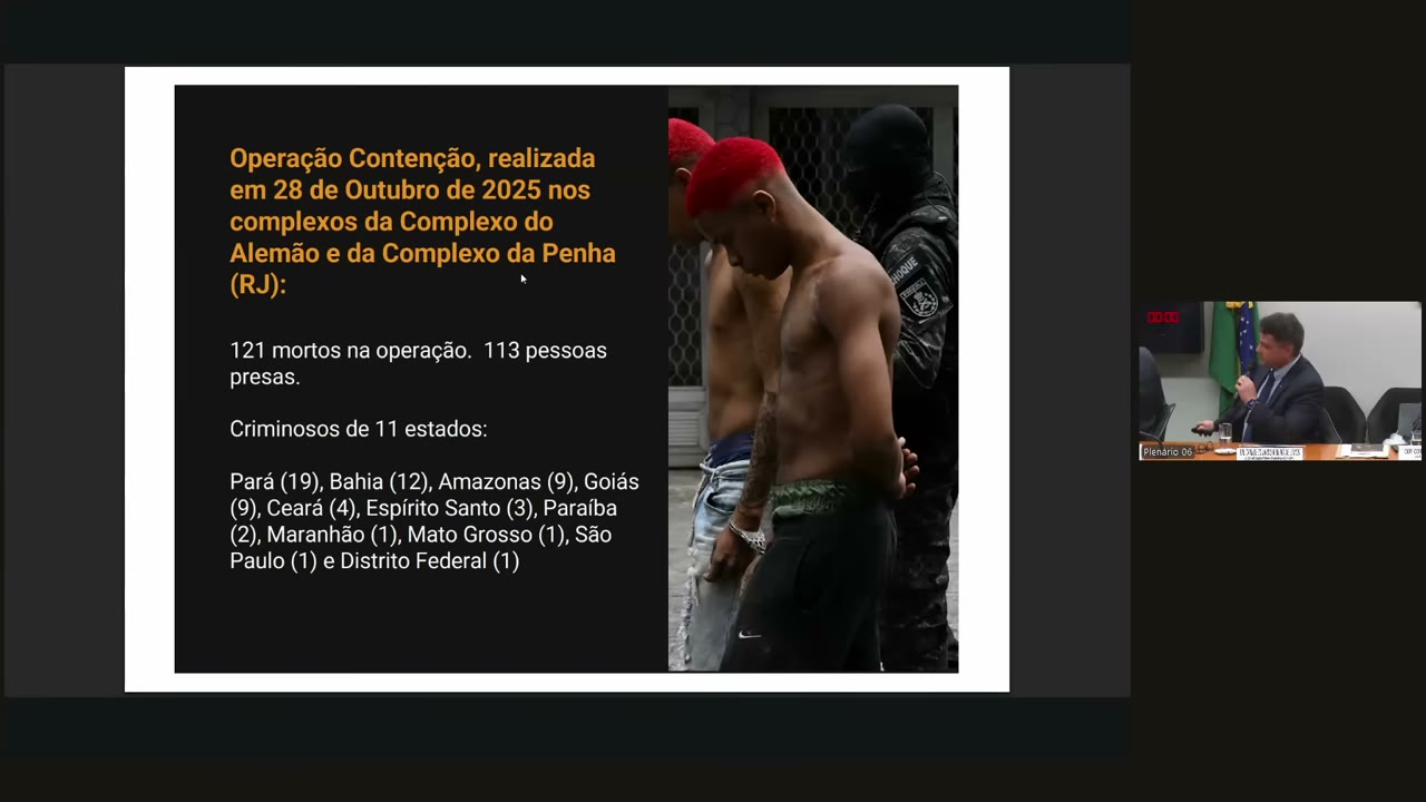 Vídeo do evento em 1:09:12