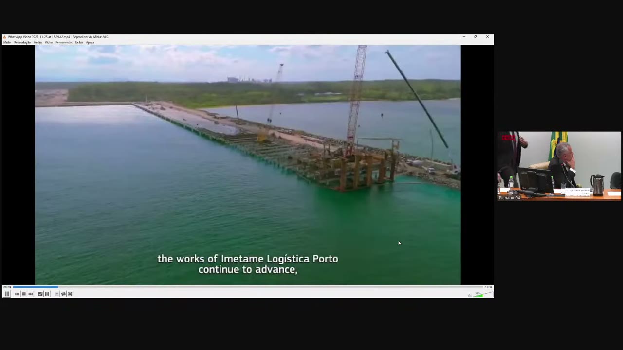 Vídeo do evento em 2:05:01