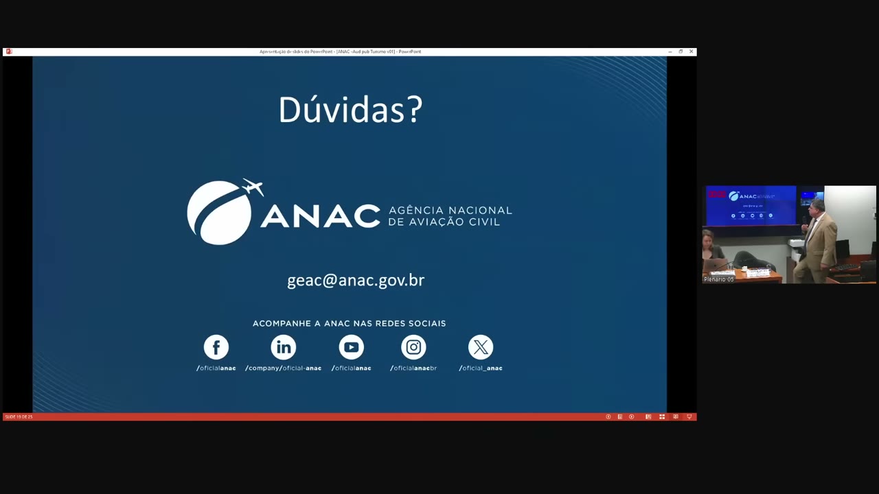 Vídeo do evento em 1:06:24