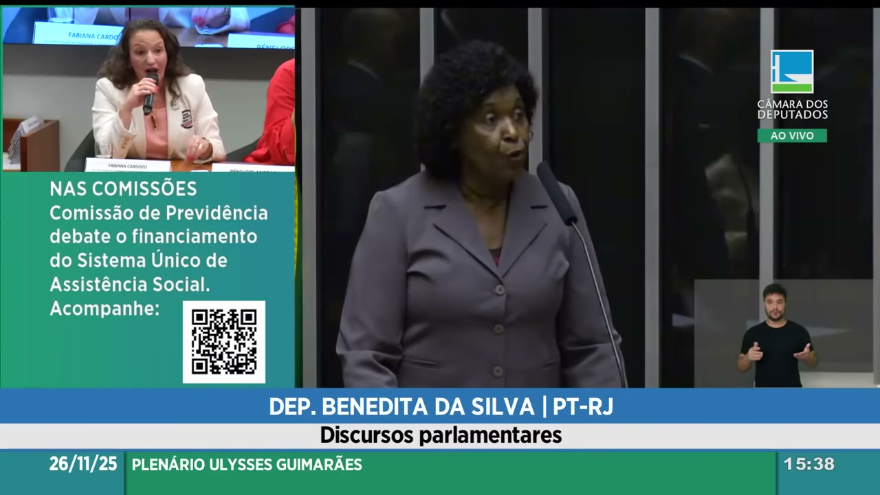 Vídeo do evento em 1:21:34