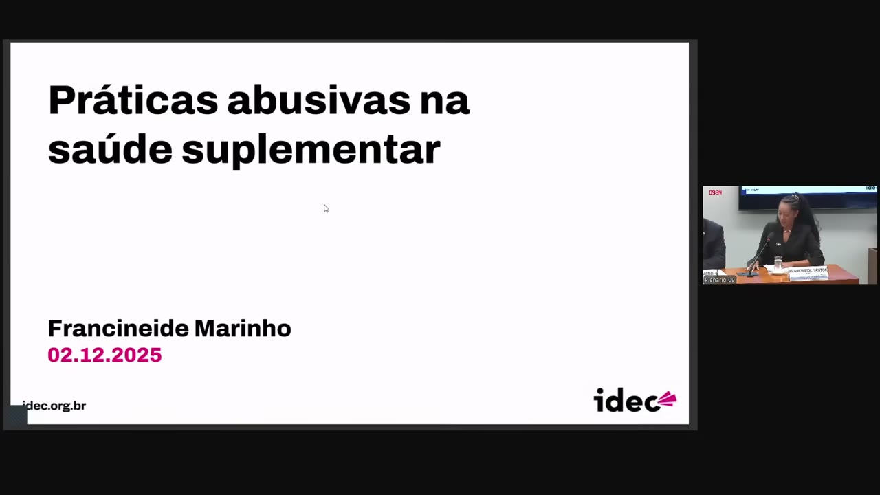 Vídeo do evento em 1:42:31