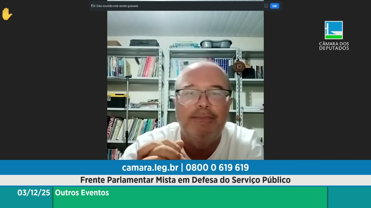 Vídeo do evento em 46:48