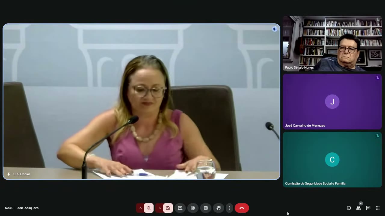 Vídeo do evento em 2:01:21