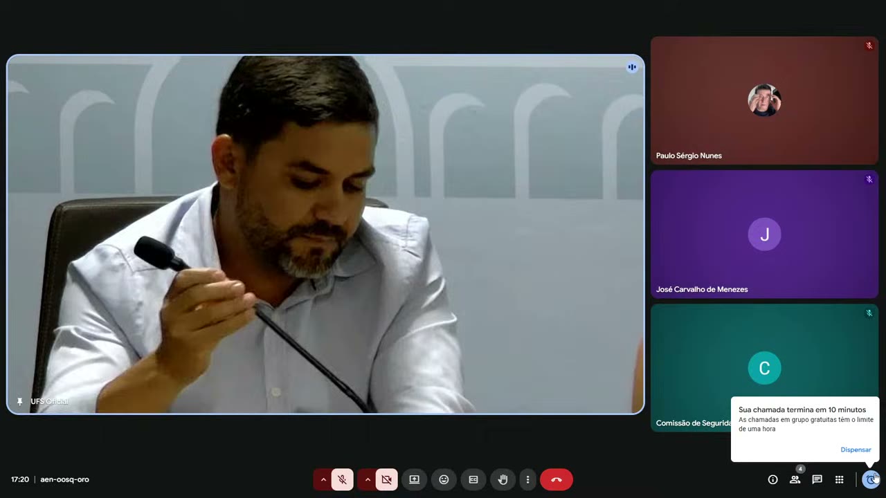 Vídeo do evento em 2:46:15