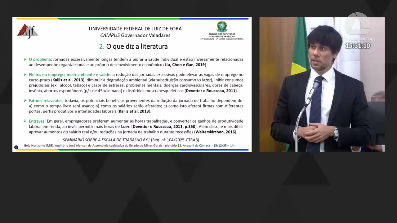 Vídeo do evento em 1:04:56