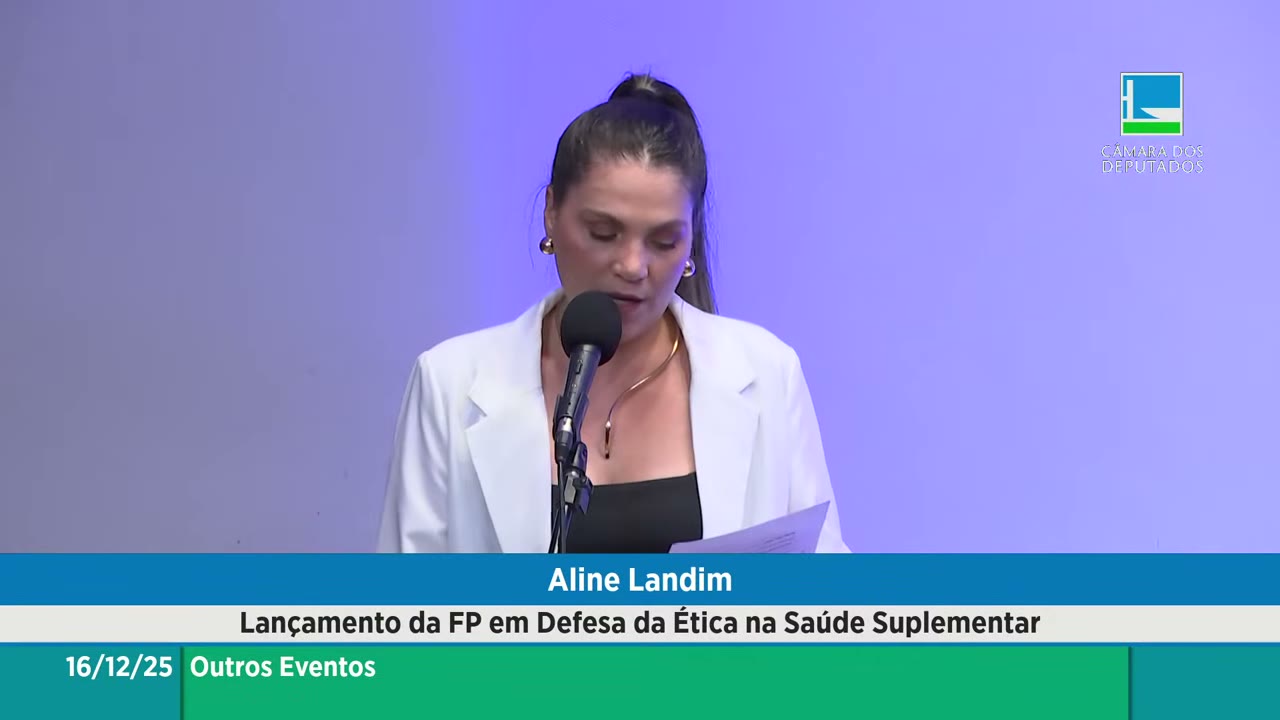 Vídeo do evento em 1:05:34