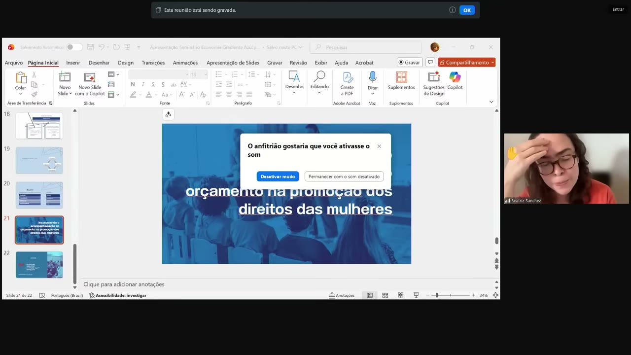 Vídeo do evento em 53:22