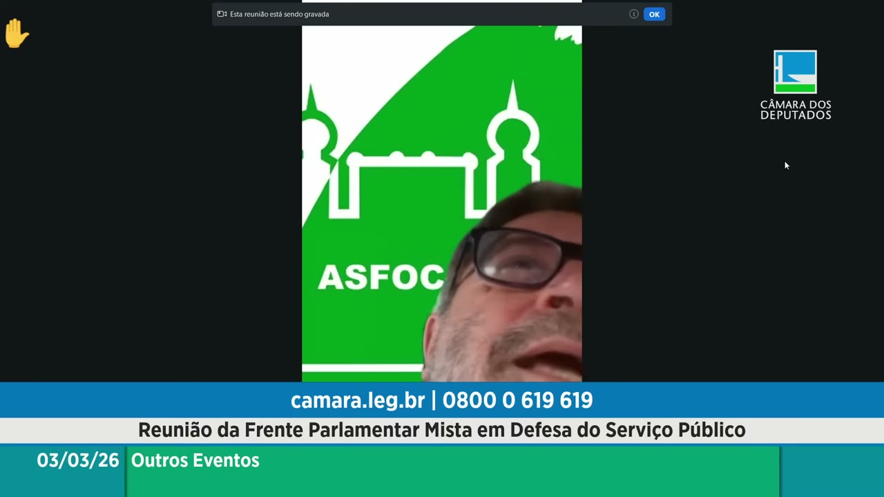 Vídeo do evento em 56:48
