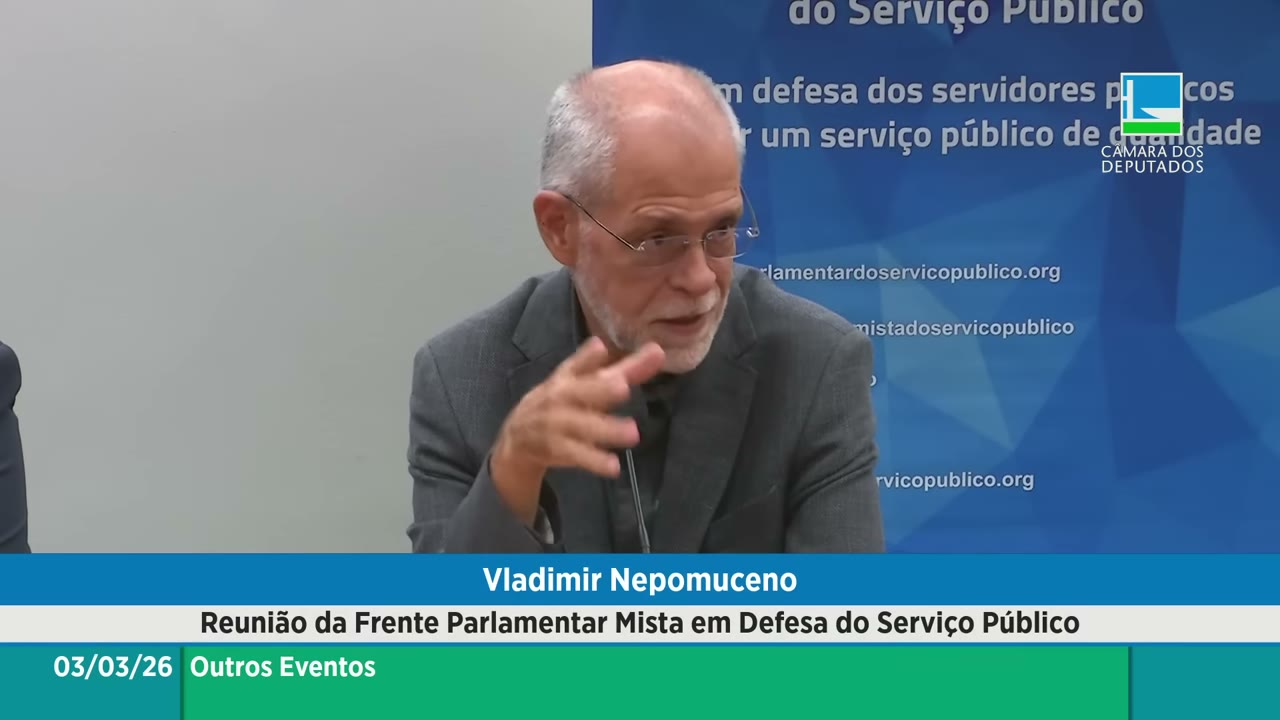Vídeo do evento em 1:03:50