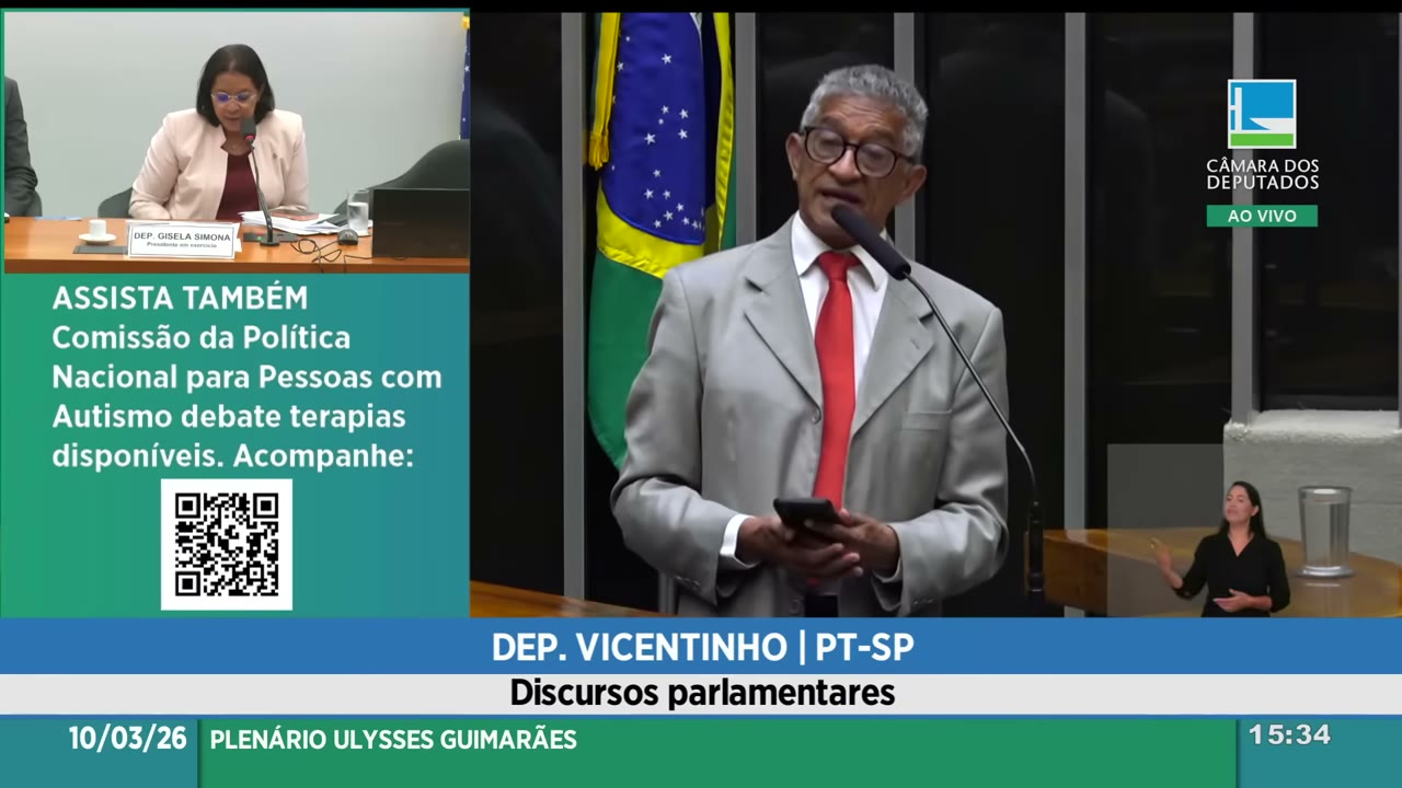 Vídeo do evento em 1:05:18