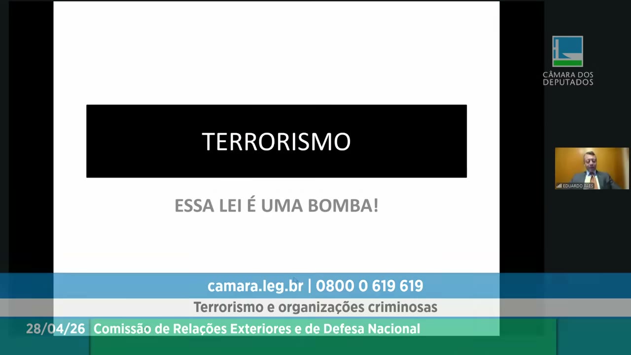 Vídeo do evento em 1:48:30